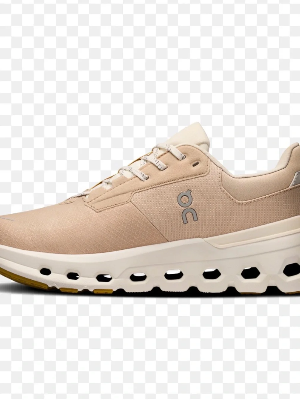 On Running Cloudrunner 2 Waterproof Women's Sneakers in Beige w mustard accents